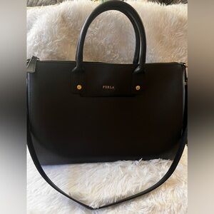‼️SOLD ‼️Furla Black Leather Handbag